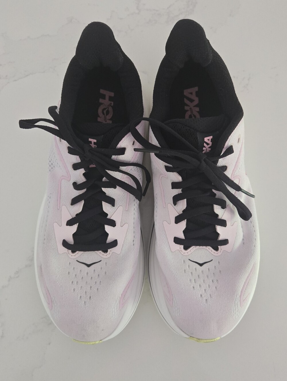 Hoka One Clifton 10 Athletic Running Walking Sneakers Shoes Pink Black Size 9.5 - Picture 5 of 10